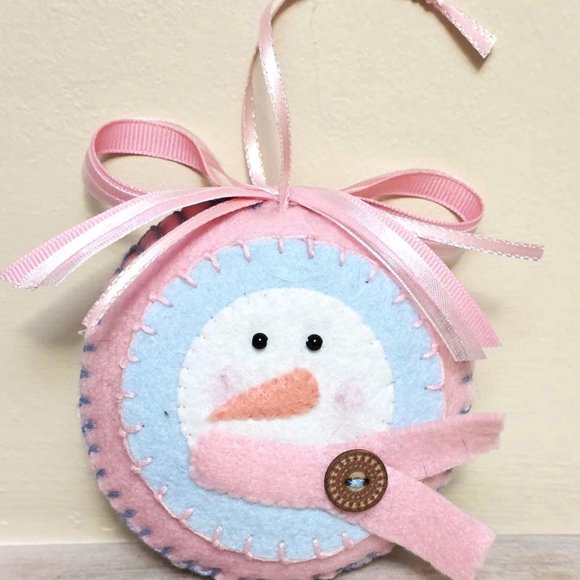 Handmade felt ornament, Christmas ornament, felt, hand embroidery work - Picture 6 of 10